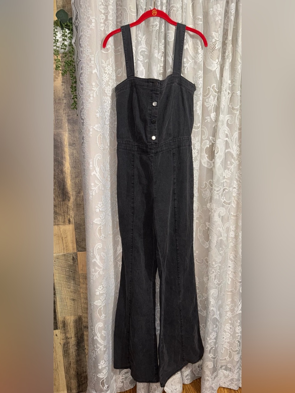 NWT Denim by Jealous Tomato Flare Jumpsuit (Size L) ✨